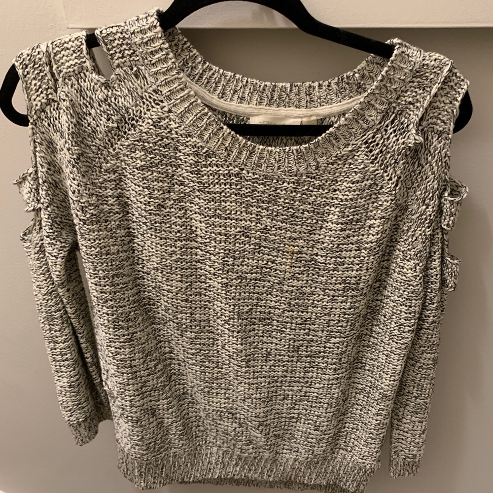 Black and gray cut out lord and Taylor sweaters